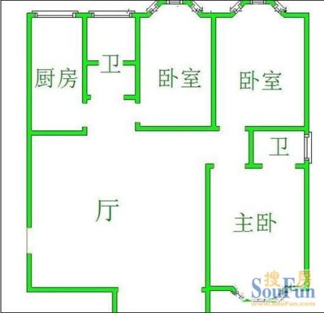 国华经典小区户型图