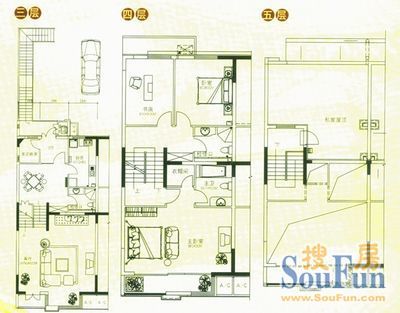 丛林庄别墅户型图
