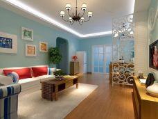 新国展国际公寓-地中海风格-一居室