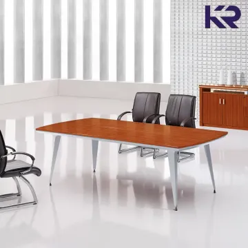 楷润 简约现代实木油漆会议桌洽谈桌接待台谈判桌办公桌子kr-h03