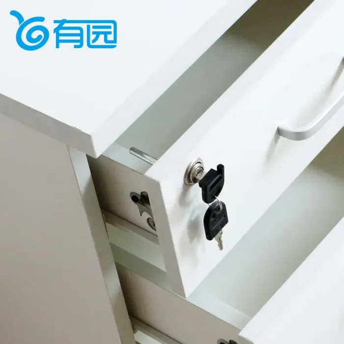有园家具 经典抽屉柜 板式带锁三斗柜 文件柜矮柜办公活动移动柜
