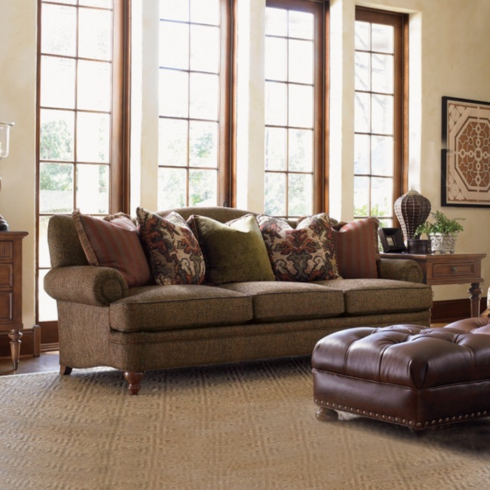 美式乡村家具 简欧布艺沙发 单双三人美克美家风格欧式地中海沙发