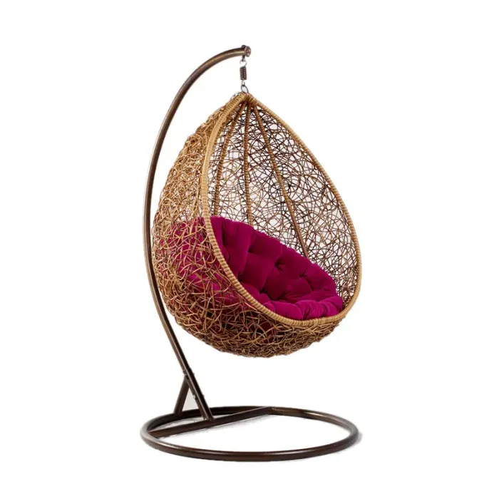 吊蓝 藤家具 藤编鸟巢吊蓝吊椅 藤艺秋千椅 室内阳台单人摇椅 x01