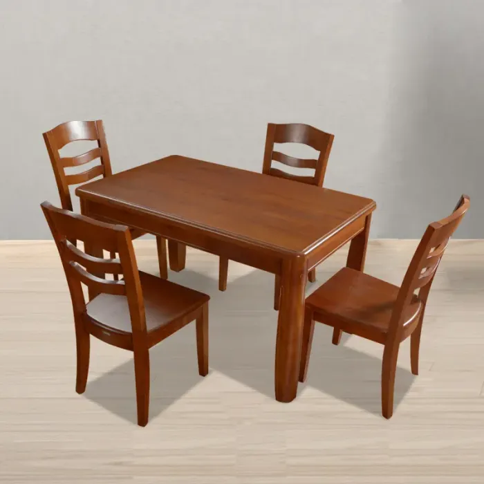 蜀能 实木餐桌 新古典餐桌椅 组合长方形餐桌 红椿木餐桌jsy-j-5