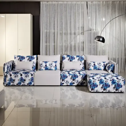 华日家居时尚简约新品布艺沙发组合