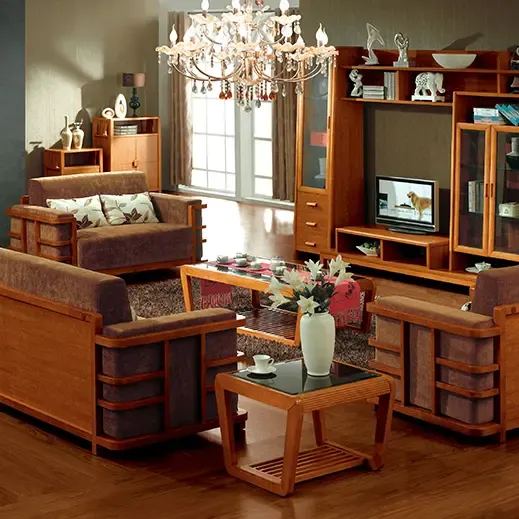 伯爵公馆 现代中式田园风格 简约实木长茶几 方茶几 小茶几特价