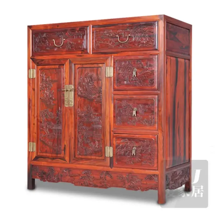 爱家居 明清古典 中式红木家具 实木斗柜 花梨木抽屉五斗柜gp276