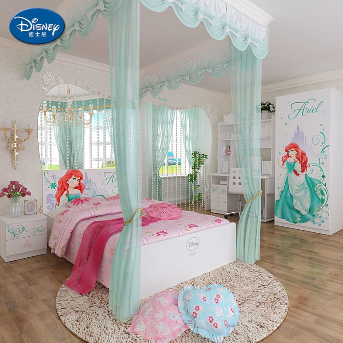 人鱼公主海洋之心套房 酷漫居儿童家具 儿童成套家具 迪士尼新品