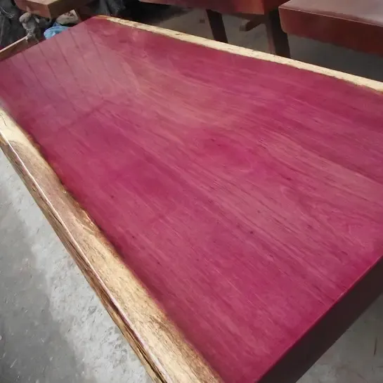 实木大板紫心木 紫罗兰大板 大班台 办公桌 老板桌 会议桌主管桌
