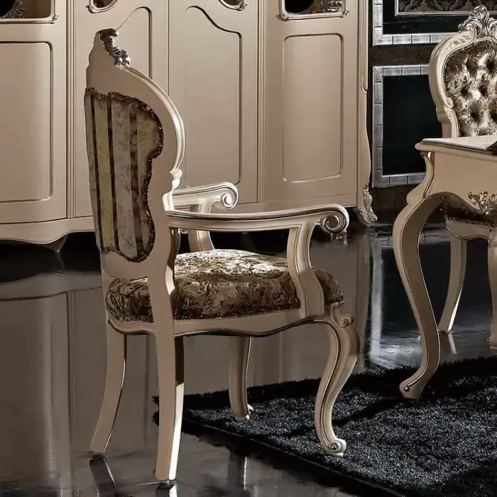 法拉丹顿 f7欧式新古典餐椅 橡木实木雕花奢华高档软靠 餐厅家具