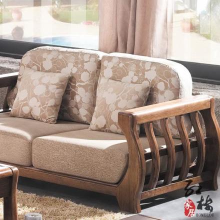 罗兰之恋 mx1实木组合沙发布艺沙发 北欧田园风格客厅家具