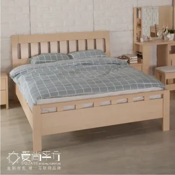 香港皇朝家私 山姆储物双人木板床 1.5 1.8白枫家具 正品床架