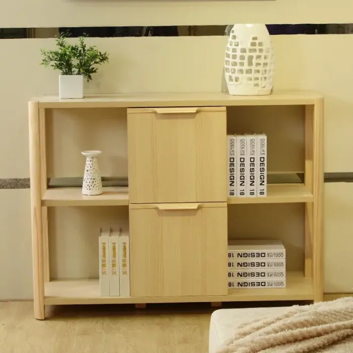 简约现代中式风格 小柜子 进口环保松木玄关柜 实木门厅柜饰品柜