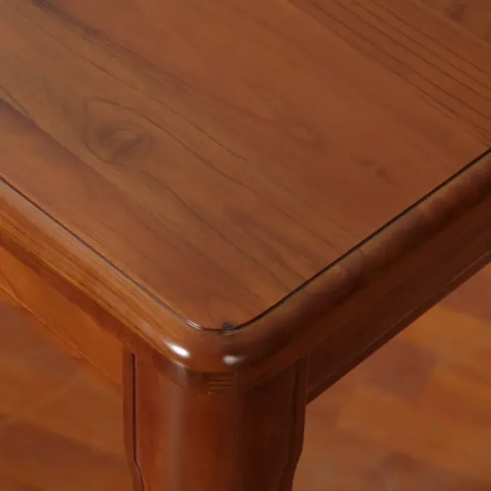 蜀能 实木餐桌 新古典餐桌椅 组合长方形餐桌 红椿木餐桌jsy-j-5