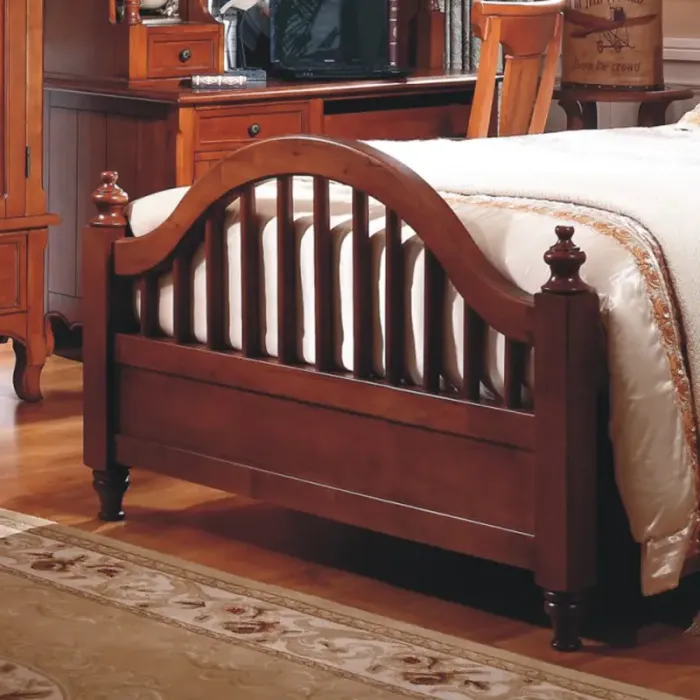 公信王府 美式乡村实木家具 实木单人床 1.2米实木儿童家具儿童床