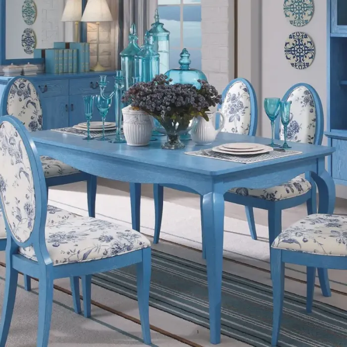 青春在线地中海风格家具 餐桌 实木餐厅餐台 1.55米长餐桌 959