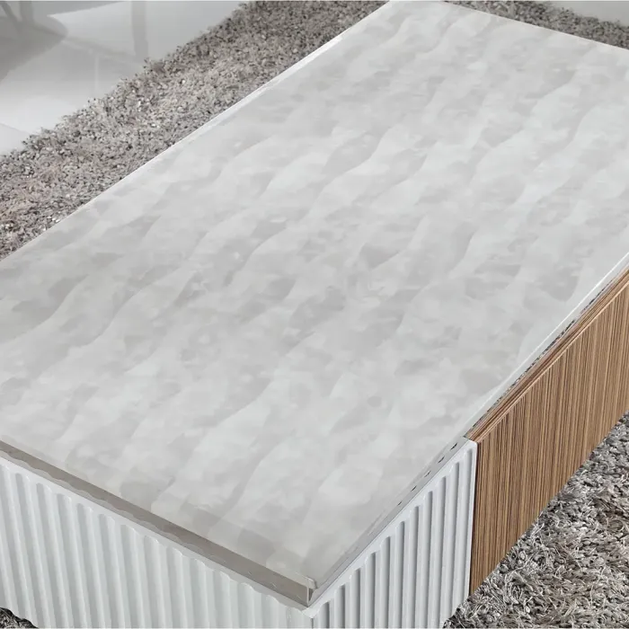 现代简约茶几 白色时尚茶几 白冰花大理石茶几 斑马纹茶几 包邮