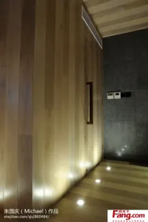 过道木质隐形门装修效果图欣赏