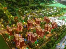 蔡家的三房两卫户型,玻璃幕墙横厅设计