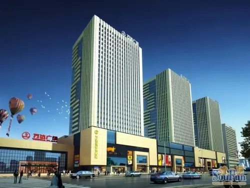 万达广场效果图整体效果图