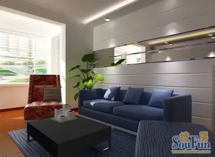 延边奥北现代简约二居室装修效果图_95平米8万装修设