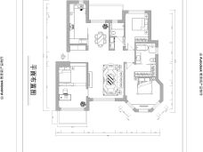 万科城-中式古典-三居室
