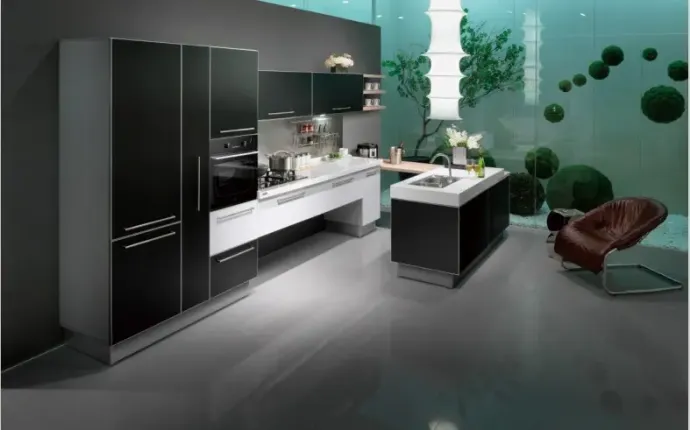 【北京欧派】欧派 超晶板(uv烤漆)橱柜 维纳斯 定金200