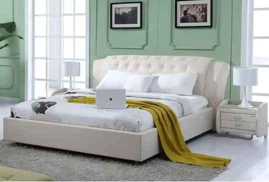 全友家居家私现代简约皮艺双人床软床105003价格,图片,参数-家具卧室