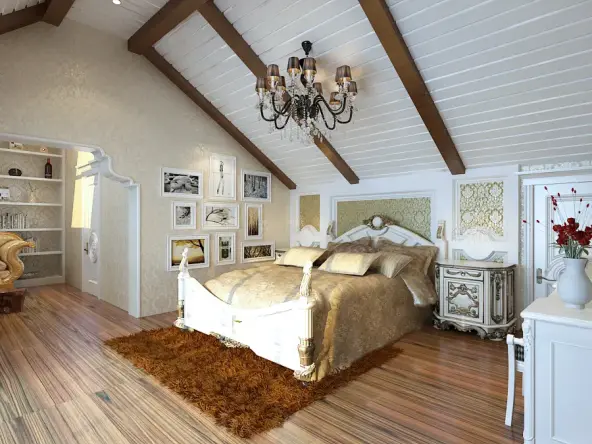 沈阳万科魅力之城欧美风情三居室装修效果图_157平米13万装修设计案例