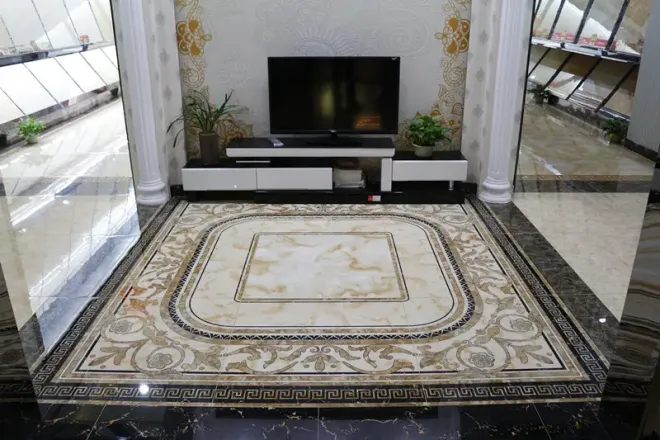 冠珠陶瓷微晶拼花系列高档微晶石地板砖