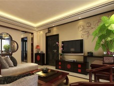 中式古典风格-三居室-客厅-行之舰装饰