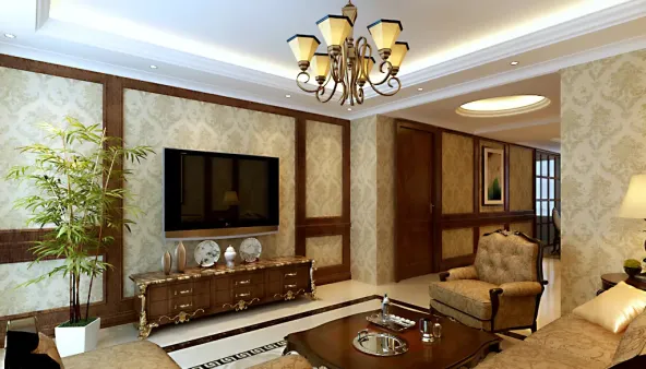 这种风格强调以华丽的装饰,浓烈的色彩,精美的造型达到雍容华贵的装饰