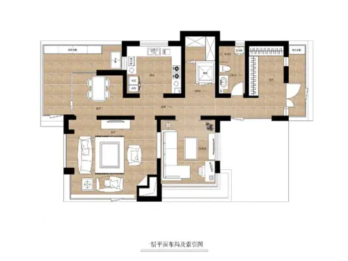 萬科東麗湖-190平米-北歐風格