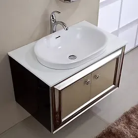 欧德宝 浴室柜组合不锈钢卫浴柜304不锈钢卫浴家具洗脸盆现代简约