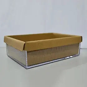 家居用品km1109纸壳透明收纳盒桌面整理盒整齐从此开始