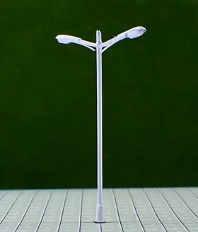 建筑模型 沙盘材料 diy 双头模型路灯 7.5cm精品模模型铜管灯t33