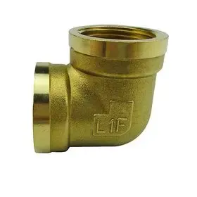 1寸dn25双内丝铜弯头内牙铜弯头90度弯头