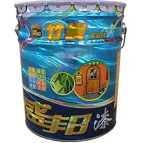 盛邦漆 竹炭墙面漆 环保白色涂料 21kg 内墙乳胶漆