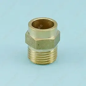 【全铜加厚】4分外丝转4分焊接直接 4分对丝铜接头 直通 焊接外丝