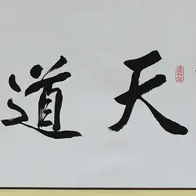 錦翰堂 陳墨 書法《天道酬勤》簡約有框畫 字畫真跡