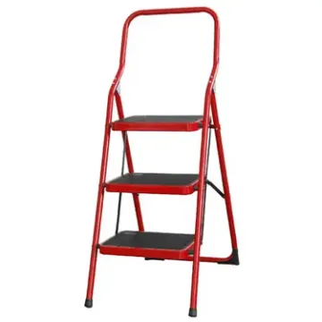 邦尼折叠梯子 家用梯三阶大宽踏步铁梯子 3步梯