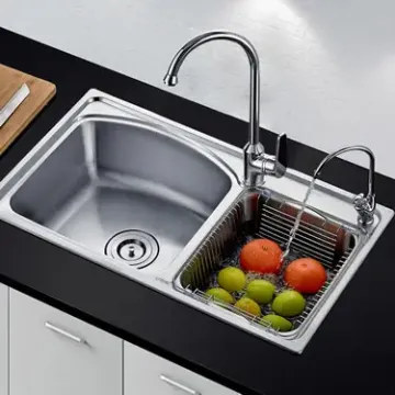 蓝藤水槽 不锈钢双槽套餐 一体成型洗菜盆