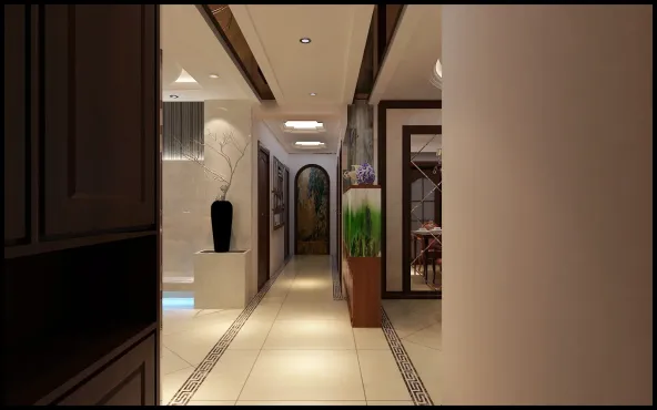 地砖采用串边进行区域划分