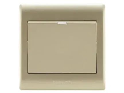 飞雕开关 a3香槟金系列 一开单控