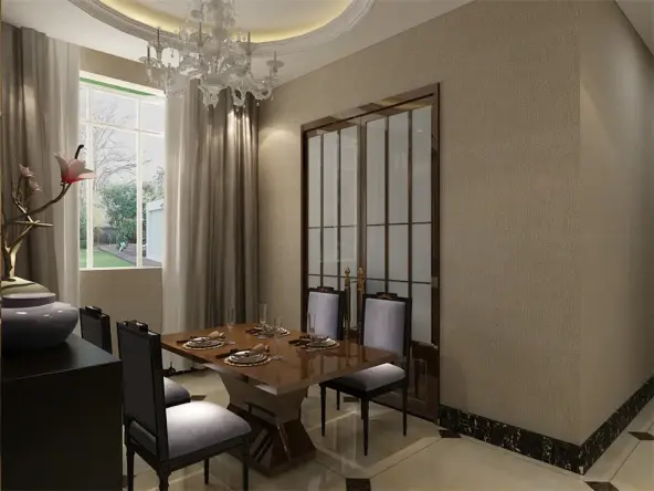 天津远洋城现代简约三居室装修效果图_106平米5万装修设计案例-天津房