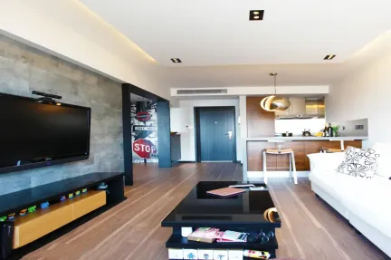 现代客厅50平米小户型装修图