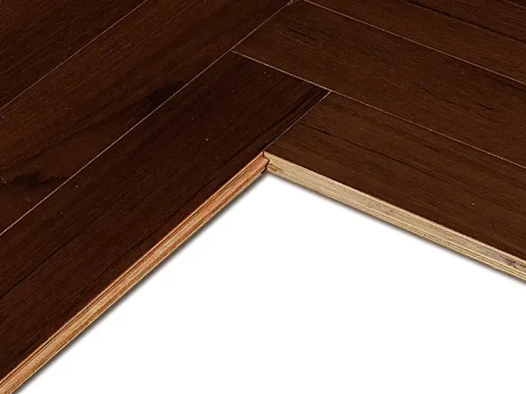 瑞嘉地板 黑胡桃实木复合7707 环保板材