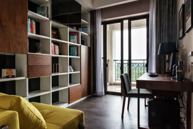 现代书房装修案例大全-保定装修设计-保定房天下家居装修网