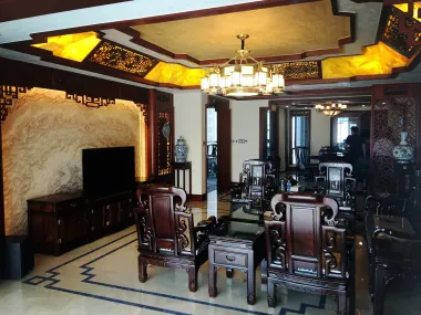 白垤里嘉园120万/半包6张加美装饰金华欧源原墅装修案例欧美风情|别墅