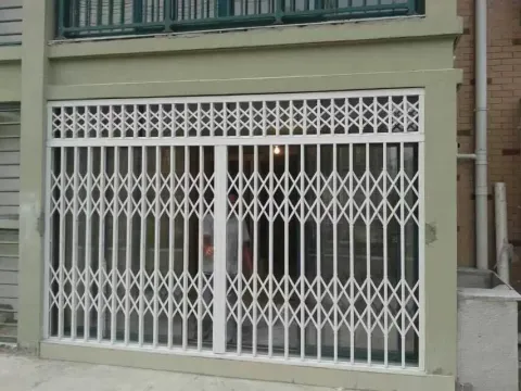 铝合金拉闸门阳台折叠门进户推拉门伸缩防护防盗门窗